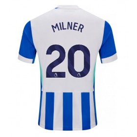 Pánské fotbalový oblečení Brighton James Milner #20 Domácí košile 2025-26 Krátkým Rukávem
